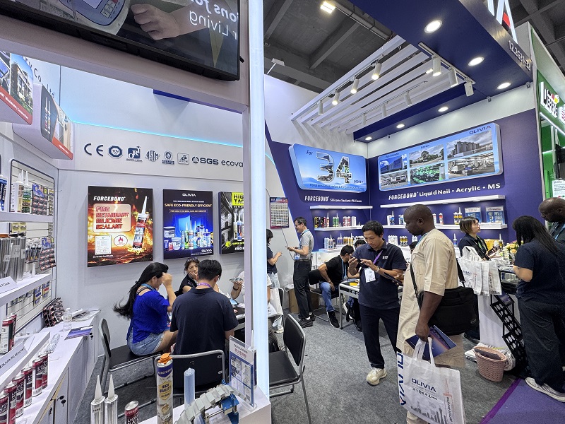 140 Canton Fair construction materials 800×600 Olivia Silicone Sealant