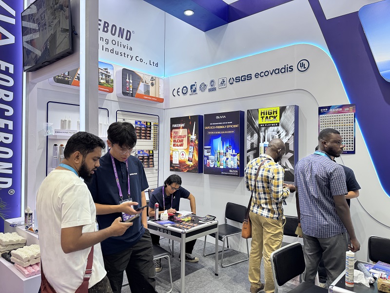 140 Canton Fair construction materials 800×600 Olivia Silicone Sealant